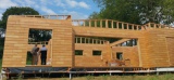 Maison en briques bois 